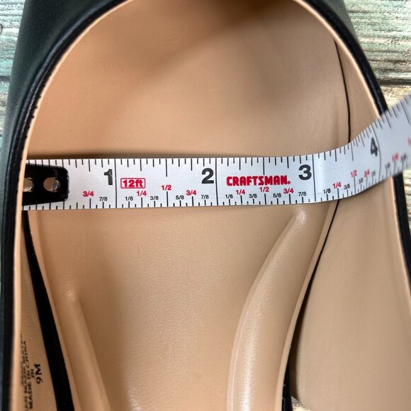 Charles David Slingback Pumps Womens 9M Black Faux Leather Dress Formal Shoes - Picture 8 of 10